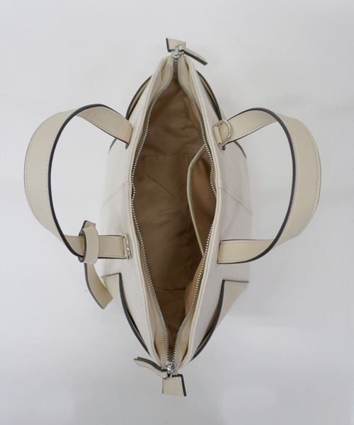 etul（エツル）の「「etul / エツル」Grim Air×Recycled Canvas 2way Small Tote Bag（トートバッグ・レディース・ブラック/ブラウン/ホワイト・FREE）」の18枚目の写真