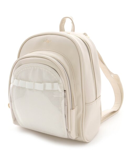 algy（アルジー）の「推しリュック A（バックパック/リュック・キッズ・アイボリー/ピンク/ブラック・FREE）」の2枚目の写真