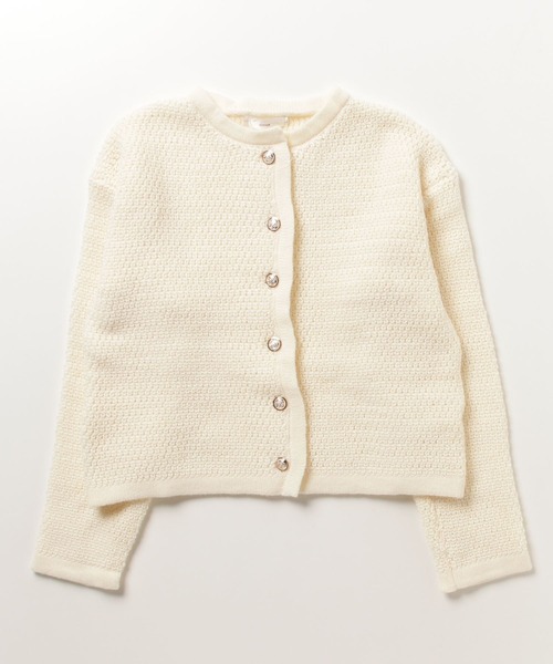 ROOPTOKYO（ループトウキョウ）の「ゴールドボタンパイピングニットカーディガン（カーディガン/ボレロ・レディース・ホワイト×ブラック/ホワイト/ネイビー・FREE）」の14枚目の写真