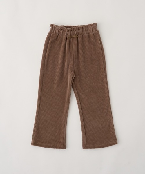 Lycee mine（リセマイン）の「【やみつきになる着心地】ニットコールフレアパンツ（レギンス/スパッツ・キッズ・アイボリー/ダークブラウン/ベージュ/パープル/サーモンピンク/チャコール・100cm/130cm/120cm/110cm/150cm/140cm）」の7枚目の写真