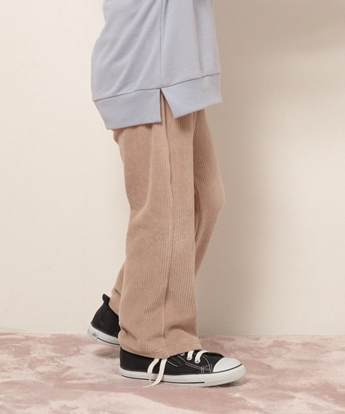 やみつきになる着心地】ニットコールフレアパンツ（レギンス/スパッツ