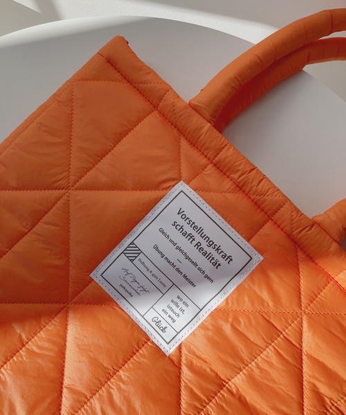 AS KNOW AS plus（アズノゥアズプラス）の「☆スクエアキルトトートバッグ（トートバッグ・レディース・ブラック/オレンジ/パープル/アイボリー/ブルー/ピンク/グリーン・FREE）」の22枚目の写真