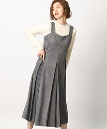 grove | マシュマロタッチスウェード プリーツドッキングワンピース(ワンピース)