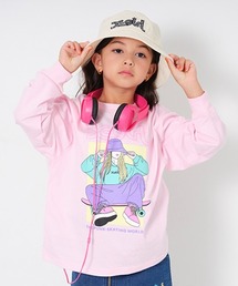 ガールモチーフ長袖Tシャツ