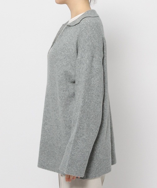 LEPSIM（レプシィム）の「7ゲージ深Vスキッパーチュニック　971257（ニット/セーター・レディース・イエロー/ベージュ/グレー・FREE）」の12枚目の写真