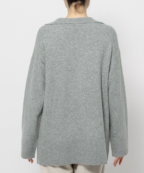 セール】7ゲージ深Vスキッパーチュニック 971257（ニット/セーター