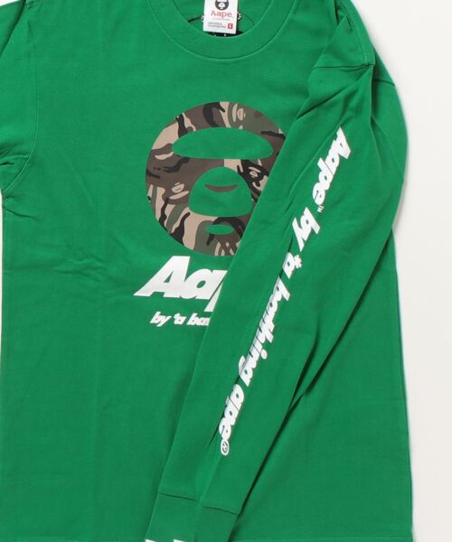 AAPE BY A BATHING APE(エーエイプバイアベイシングエイプ)の「AAPE LONG SLEEVE TEE(Tシャツ/カットソー・メンズ・ブラック/グリーン系その他5/ホワイト・MEDIUM/LARGE/X-LARGE/SMALL/XX-LARGE)」の17枚目の写真