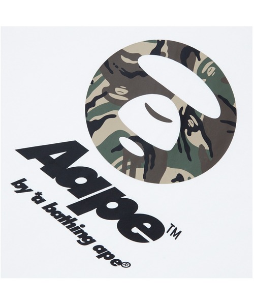 AAPE BY A BATHING APE(エーエイプバイアベイシングエイプ)の「AAPE LONG SLEEVE TEE(Tシャツ/カットソー・メンズ・ブラック/グリーン系その他5/ホワイト・MEDIUM/LARGE/X-LARGE/SMALL/XX-LARGE)」の5枚目の写真
