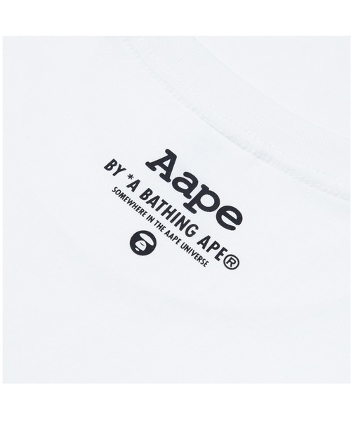 AAPE BY A BATHING APE(エーエイプバイアベイシングエイプ)の「AAPE LONG SLEEVE TEE(Tシャツ/カットソー・メンズ・ブラック/グリーン系その他5/ホワイト・MEDIUM/LARGE/X-LARGE/SMALL/XX-LARGE)」の7枚目の写真