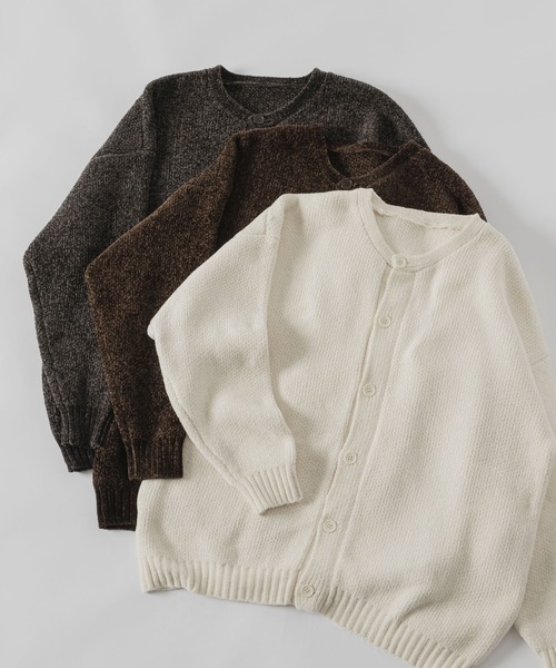 neez.(ニーズ)の「バレルモールカーディガン(カーディガン/ボレロ・メンズ・ホワイト/ブラック/ブラウン・SMALL/MEDIUM/LARGE)」の19枚目の写真