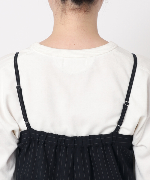 ■SLOBEIENA 23AW ツイルトロアイラインサロペット オールインワン セール】ツイルトロアイラインサロペ（サロペット/オーバーオール