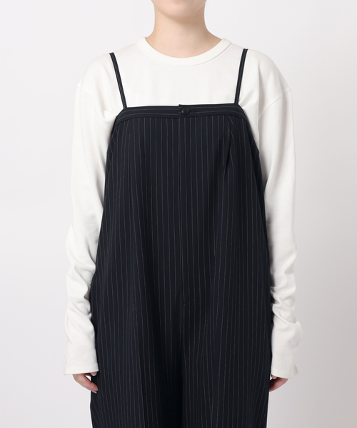 【MIN MIN❥︎❥︎❥︎】SLOBE IENA ツイルトロアイラインサロペ セール】ツイルトロアイラインサロペ（サロペット