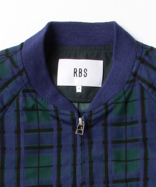 Ray BEAMS（レイビームス）の「RBS / シアーチェック レースアップ ブルゾン（ブルゾン・レディース・ライトブラウン/ネイビー・0/1）」の19枚目の写真