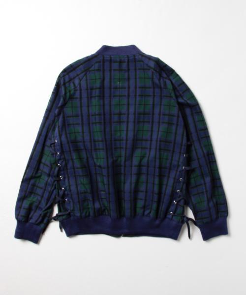 Ray BEAMS（レイビームス）の「RBS / シアーチェック レースアップ ブルゾン（ブルゾン・レディース・ライトブラウン/ネイビー・0/1）」の22枚目の写真