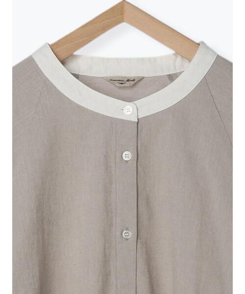 Samansa Mos2（サマンサ モスモス）の「柄アソートクレリックブラウス（シャツ/ブラウス・レディース・ブルー/グレー/ベージュ/ネイビー・F）」の13枚目の写真