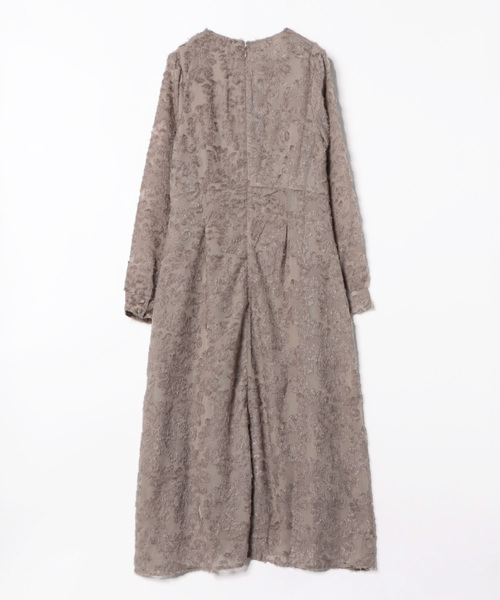 coca（coca）（コカ）の「フリンジシアージャカードオッケージョンドレス（ドレス・レディース・ブラック/ネイビー/グレイッシュベージュ・L/M）」の16枚目の写真