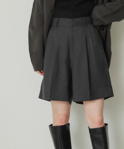 SENSE OF PLACE by URBAN RESEARCH（センスオブプレイスバイアーバンリサーチ）の「ウールライクバミューダパンツ（その他パンツ・レディース・アイボリー/チャコールグレー/グレー系その他・MEDIUM/SMALL）」の15枚目の写真