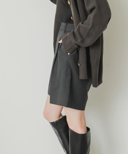 SENSE OF PLACE by URBAN RESEARCH（センスオブプレイスバイアーバンリサーチ）の「ウールライクバミューダパンツ（その他パンツ・レディース・アイボリー/チャコールグレー/グレー系その他・MEDIUM/SMALL）」の16枚目の写真