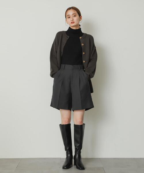 SENSE OF PLACE by URBAN RESEARCH（センスオブプレイスバイアーバンリサーチ）の「ウールライクバミューダパンツ（その他パンツ・レディース・アイボリー/チャコールグレー/グレー系その他・MEDIUM/SMALL）」の17枚目の写真