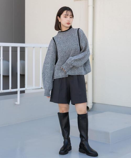 SENSE OF PLACE by URBAN RESEARCH（センスオブプレイスバイアーバンリサーチ）の「ウールライクバミューダパンツ（その他パンツ・レディース・アイボリー/チャコールグレー/グレー系その他・MEDIUM/SMALL）」の22枚目の写真