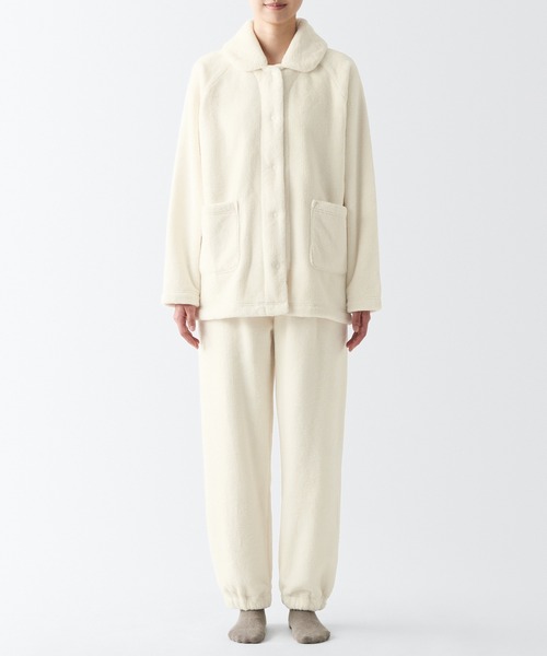 無印良品 静電気防止　着る毛布パジャマ　ライトピンクとグレイッシュブラウン　2着 セール】静電気が起きにくい 着る毛布 パジャマ（ルームウェア