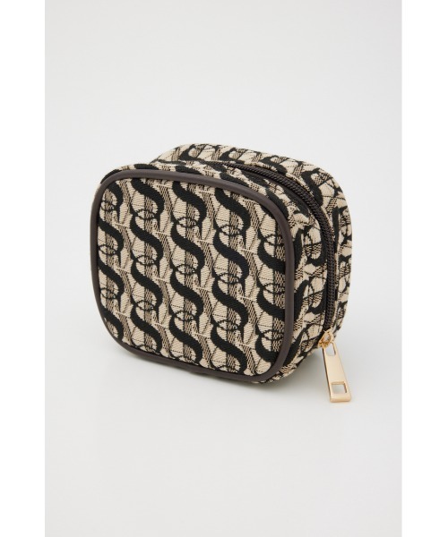 SLY(スライ)の「S BADGE MONOGRAM JQ POUCH エスバッジ モノグラム ジャガード ポーチ(ポーチ・レディース・マルチ・FREE)」の4枚目の写真