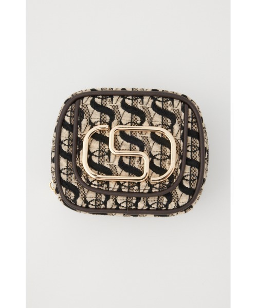 SLY(スライ)の「S BADGE MONOGRAM JQ POUCH エスバッジ モノグラム ジャガード ポーチ(ポーチ・レディース・マルチ・FREE)」の2枚目の写真