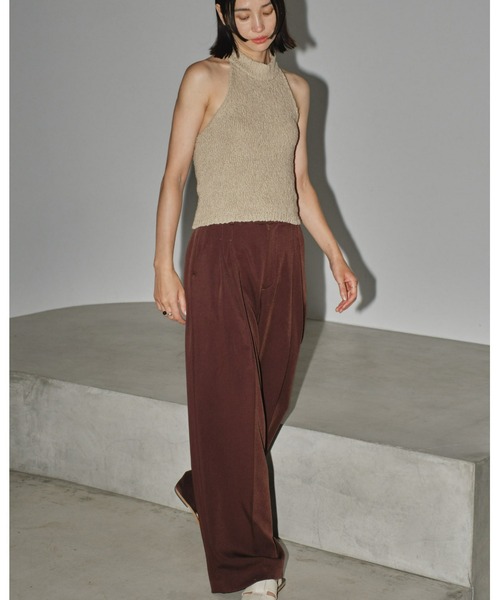 TODAYFUL（トゥデイフル）の「タックワイドトラウザース（デニムパンツ・レディース・ブラック/ダークブラウン/ライトグリーン・36inch/38inch）」の8枚目の写真