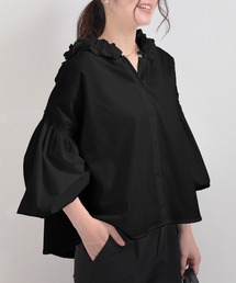 [O.S.K]ベイビー フーディーフリルブラウス