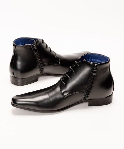 MM/ONE（エムエムワン）の「プレーントゥ 外羽根 ドレスブーツ ビジネス（ブーツ・メンズ・ブラック・40/41/44/46/43/42/45）」の12枚目の写真