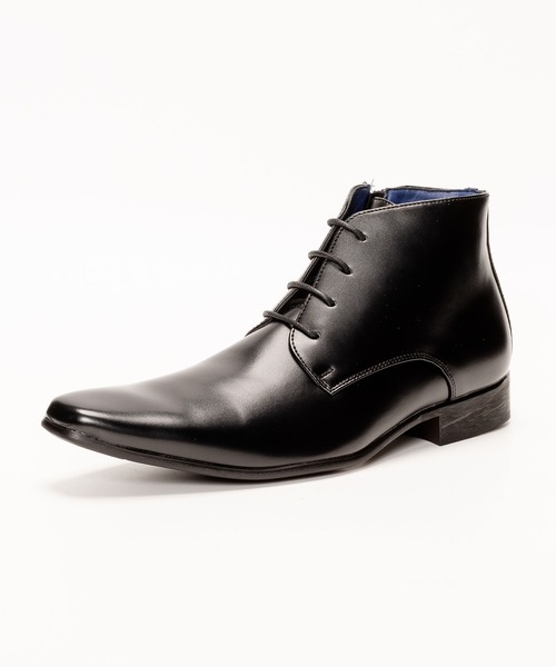 MM/ONE（エムエムワン）の「プレーントゥ 外羽根 ドレスブーツ ビジネス（ブーツ・メンズ・ブラック・40/41/44/46/43/42/45）」の7枚目の写真