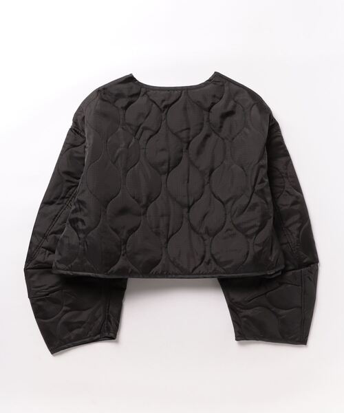 Settimissimo（セッティミッシモ）の「コークーンスリーブキルトショートジャケット（その他アウター・レディース・カーキ/ブラック・FREE）」の3枚目の写真