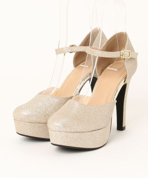 DULCIS REGALO（ドルキス レガロ）の「ElvisLuce(エルビスルーチェ)11cmヒールストームセパレートストラップパンプス（パンプス・レディース・ゴールド/シルバー/ブラック・M/L/S/LL）」の3枚目の写真