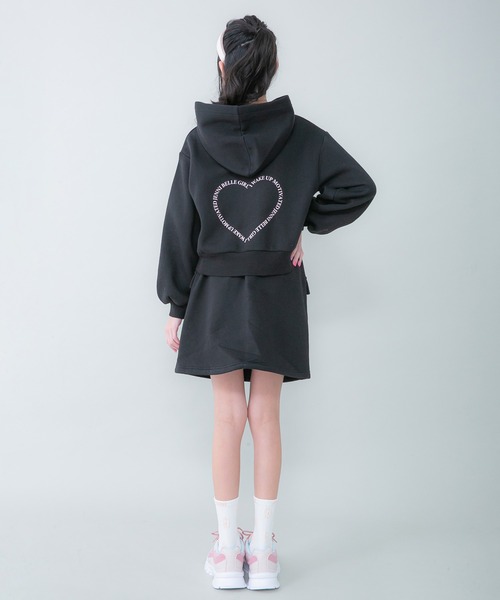 JENNI belle(ジェニィベル)の「【WEB限定】【ウエスト調整可能】裏起毛カーゴスカート(スカート・キッズ・ブラック/サックスブルー/ピンク・130cm/140cm/150cm/160cm)」の6枚目の写真
