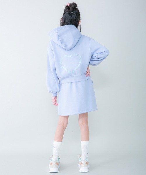 JENNI belle(ジェニィベル)の「【WEB限定】【ウエスト調整可能】裏起毛カーゴスカート(スカート・キッズ・ブラック/サックスブルー/ピンク・130cm/140cm/150cm/160cm)」の11枚目の写真
