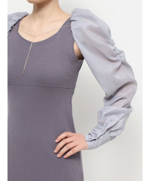 MERCURYDUO(マーキュリーデュオ)の「2WAYドレープスリーブボレロセットニットワンピース(ワンピース・レディース・ベージュ/その他1/ブルー/ブラック・SMALL/MEDIUM)」の14枚目の写真