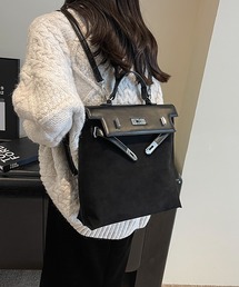 2WAYスエード ショルダーバッグ バックパック