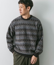 URBAN RESEARCH DOORS | ボーダージャガードニット(ニット/セーター)