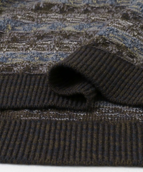 URBAN RESEARCH DOORS(アーバンリサーチドアーズ)の「ボーダージャガードニット(ニット/セーター・メンズ・ブラウン系その他/グレー系その他・LARGE/MEDIUM)」の22枚目の写真