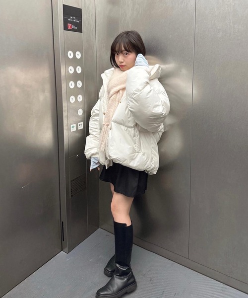 muguet（ミュゲ）の「big love down jacket（ダウンジャケット