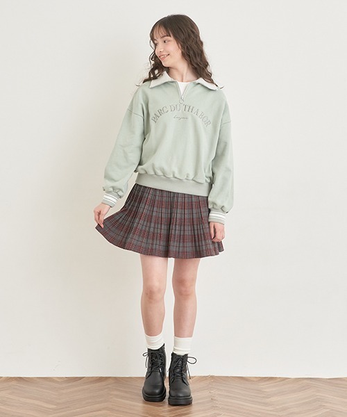 pom ponette junior（ポンポネットジュニア）の「ハーフZIP＋ロンT
