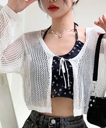 CHANEL ココ カーディガン ボレロ ショート丈 クロップド 424038 Chico（チコ）の「ショート丈リブボレロカーディガン+キャミSET