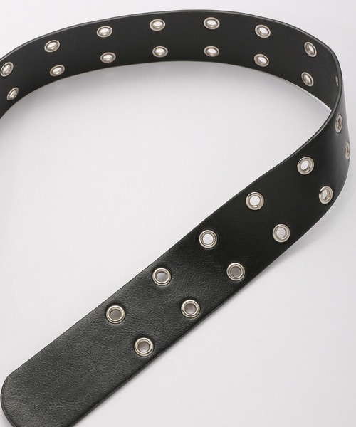 Anui(アニュイ)の「【UNISEX】Wハトメベルト(ベルト・レディース・オフホワイト/ブラック・FREE)」の16枚目の写真