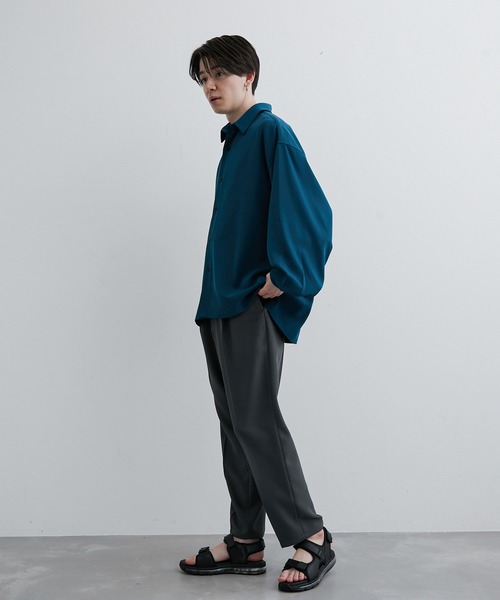 JUNRED(ジュンレッド)の「バルーンスリーブオーバーシャツ(シャツ/ブラウス・メンズ・ホワイト/グリーン・L/M)」の10枚目の写真