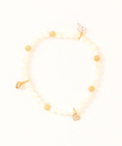 CISOLASSE（シソーラス）の「マザーオブパールブレス（ブレスレット・レディース・ホワイト・FREE）」の2枚目の写真