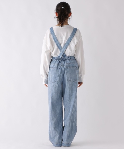 repipi armario（レピピ アルマリオ）の「フロントZIPサロペ（サロペット/オーバーオール・キッズ・ホワイト/ブルー・SMALL/LARGE/MEDIUM）」の17枚目の写真