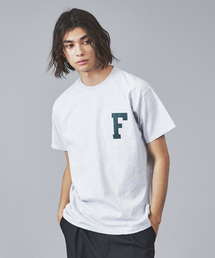 【FRUIT OF THE LOOM】ワンポイント刺繍&プリント クルーネック ショートスリーブ Tシャツ