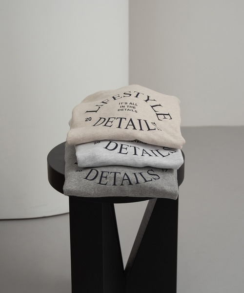 lawgy（ラウジー）の「round logo sweat tops / ラウンドロゴスウェットトップス（スウェット・レディース・アイボリー/ライトグレー/グレー・FREE）」の13枚目の写真