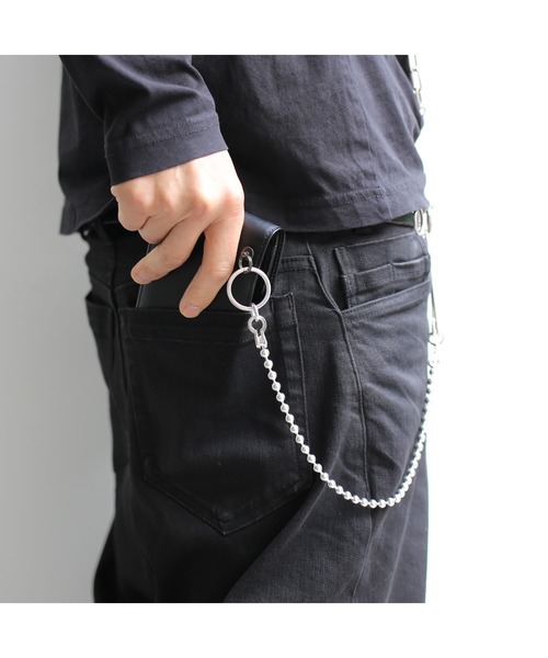JAM HOME MADE(ジャムホームメイド)の「SAFETY PIN BALL WALLET CHAIN M(φ6㎜)(ウォレットチェーン・メンズ・シルバー・ONE SIZE)」の4枚目の写真