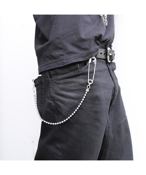 JAM HOME MADE(ジャムホームメイド)の「SAFETY PIN BALL WALLET CHAIN M(φ6㎜)(ウォレットチェーン・メンズ・シルバー・ONE SIZE)」の2枚目の写真